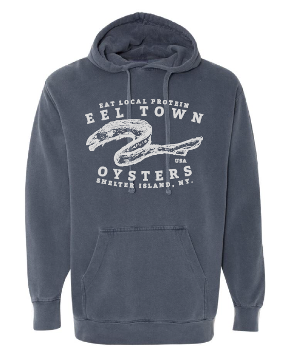 Comfort Color Hooded Sweatshirt color Denim